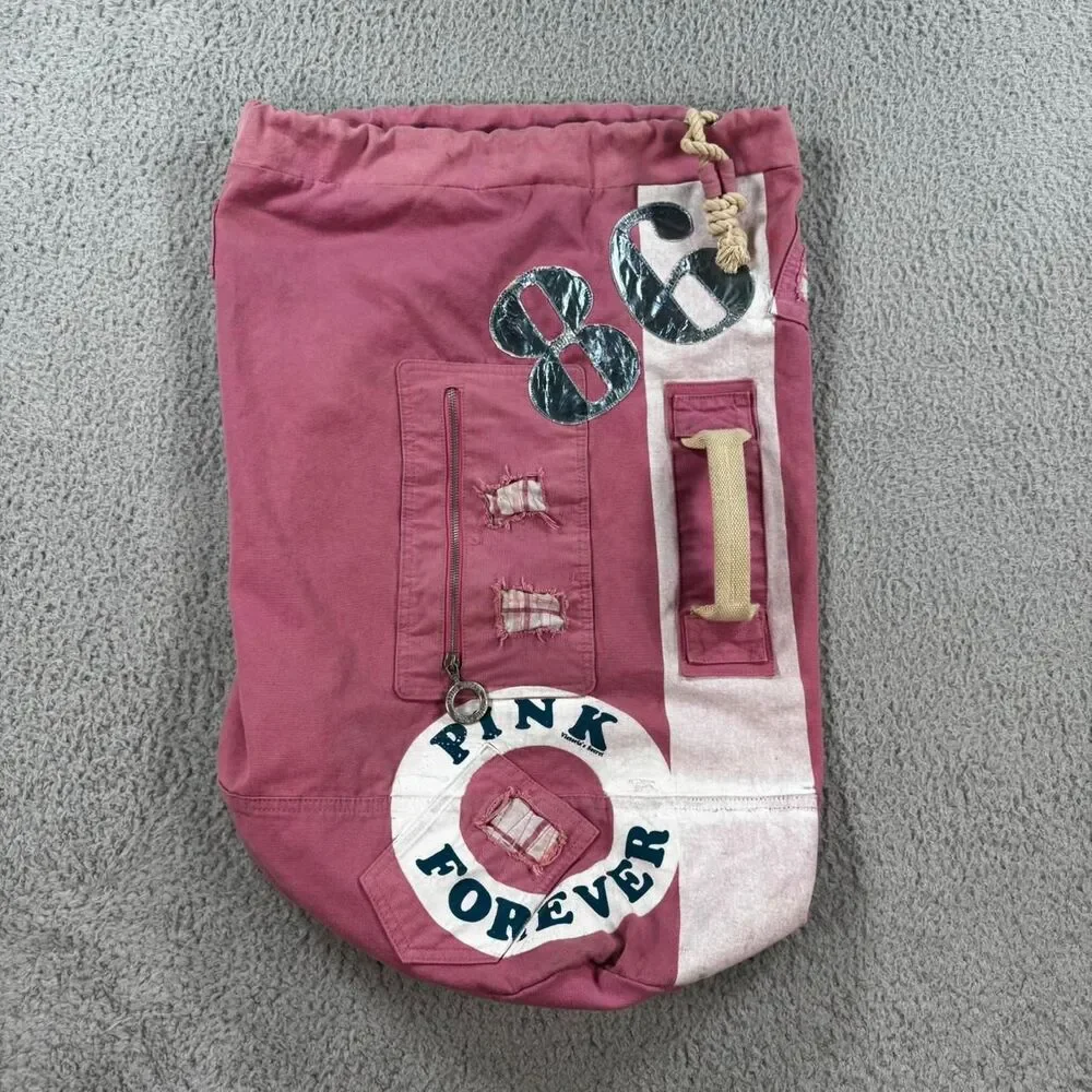 Victoria-s-secret Women's Pink and Red Bag